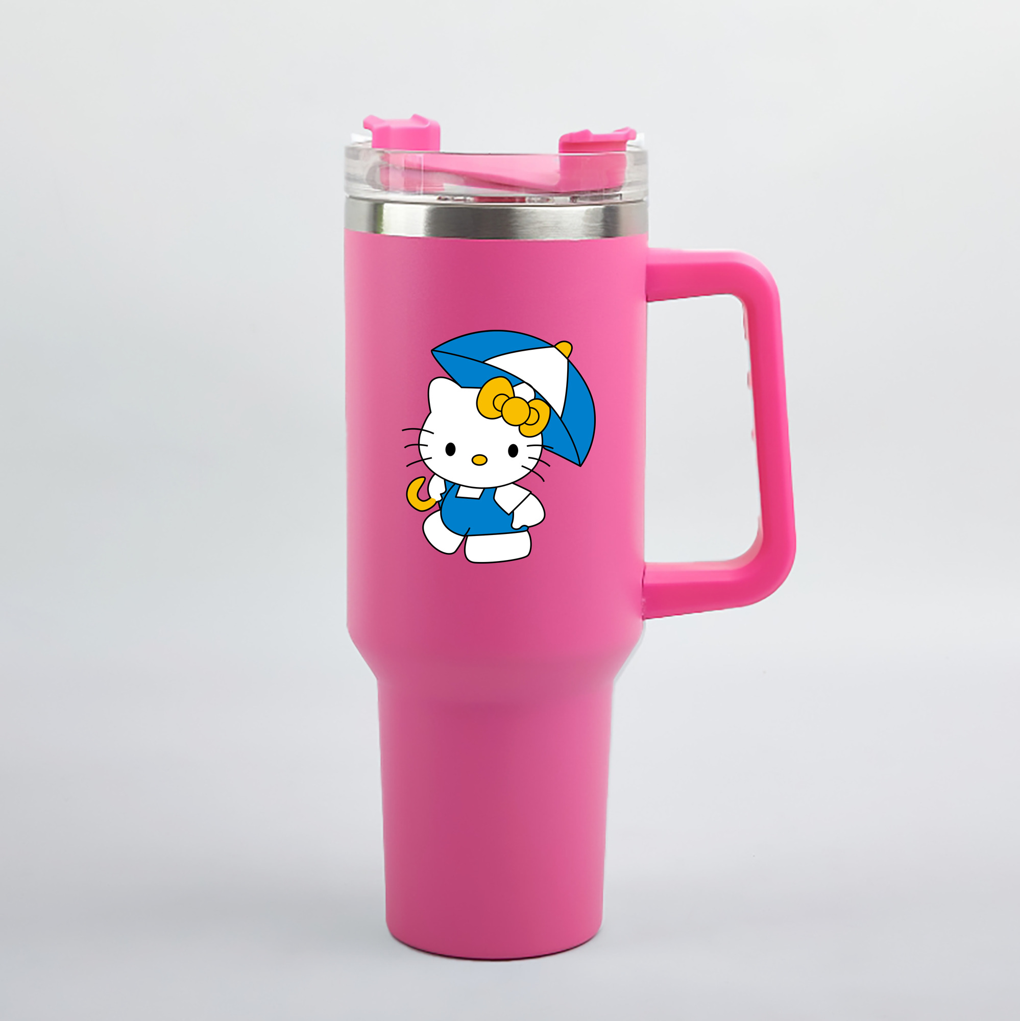 （画像用） Hello Kitty ハローキティ 1200mL車用タンブラー（カラープリント）